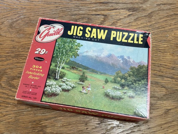 Retró ritkaság! Guild Jig Saw Puzzle kirakójáték