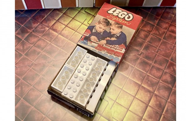 Retr ritkasg! j Lego System 215. Fehr tgla elemek. 1960