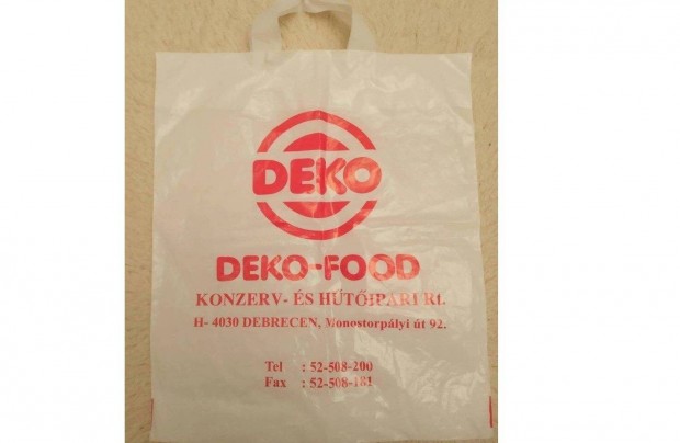 Retro szatyor Deko Food felirat