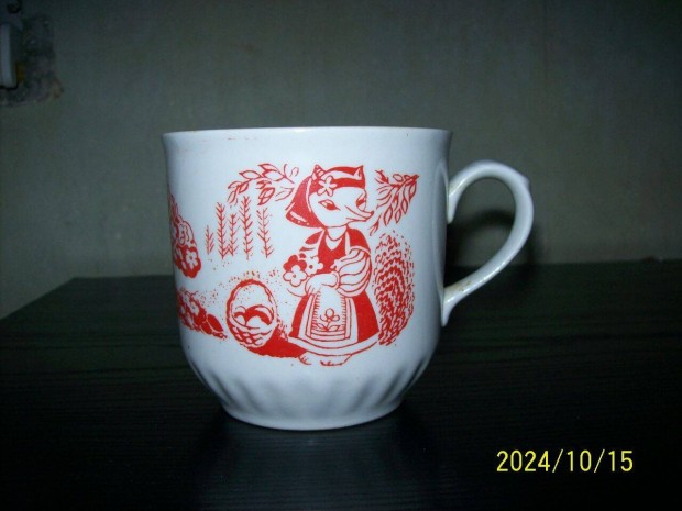 Retro szovjet mesefigurs porceln cssze-Ternopil Porcelngyr