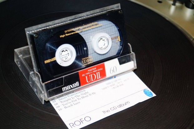 Retró tanya Maxell chrom magnó kazetta Rofo felvétel disco italo 1980