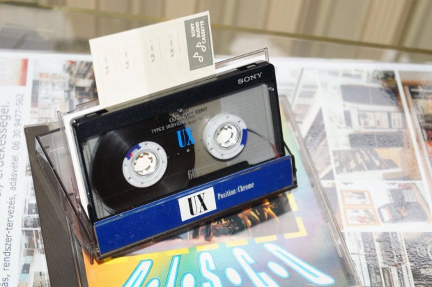 Retró tanya Sony UX 60 chrom magnó kazetta Ottawan disco tape