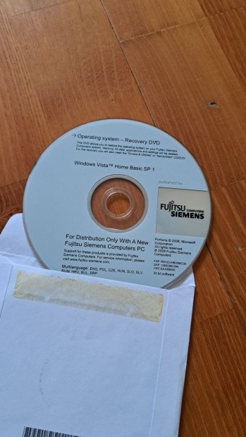 Retro telepítő lemez, Windows Vista eladó