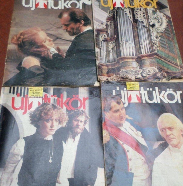 Retro újság 4 db Új Tükör 1987