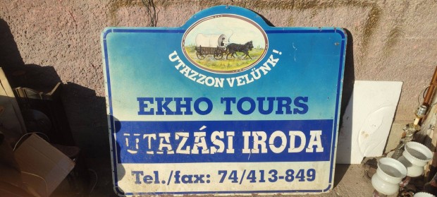 Retro utazsi iroda reklm tbla , EKHO Tours