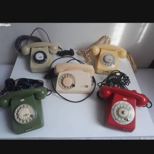 Retro vezetkes trcss telefonok