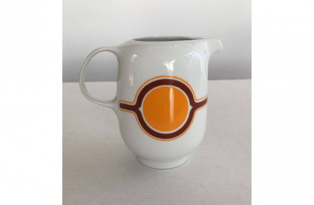 Retro vinatage Alföldi porcelán Bella menza mintás tejszínes tejkiöntő