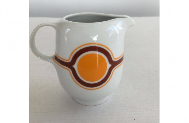 Retro vintage Alföldi porcelán Bella menza mintás tejszínes, tejkiöntő