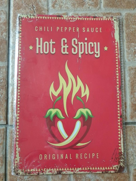 Retr vintage fm reklm tbla chili paprika konyha