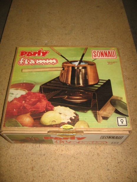 Retro vrsrz Fondue kszlet j llapot!