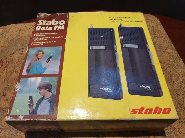 Retro walkie takies Stabo beta fm CB rdi jszer dobozban szocrel