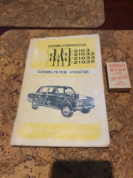 Retro zsiguli lada gépkönyv leírás sok adattal szovjet fellet állapotb