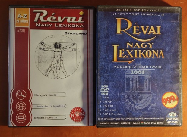 Révai Nagy Lexikona (21 kötet) DVD-n (2 típusban)