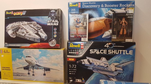 Revell,Heller,Concorde,Space Shutle