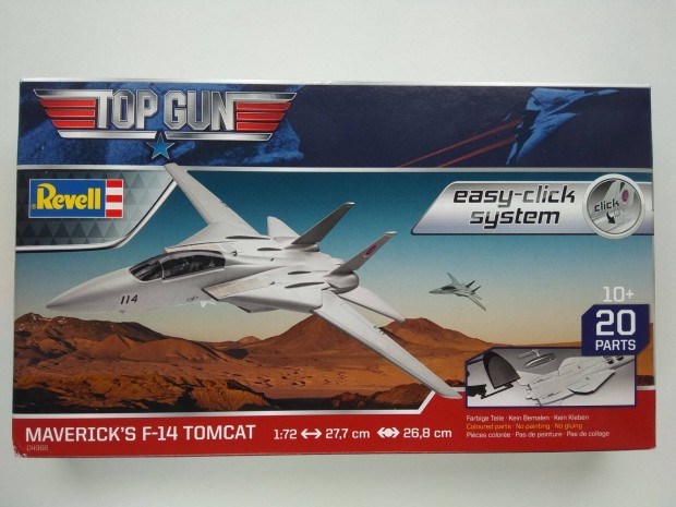 Revell Top Gun 04966 Maverick F-14 Tomcat 1:72 makett j bontatlan