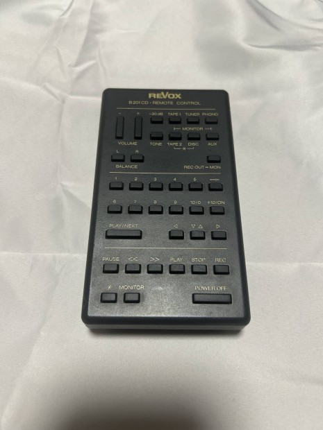 Revox B201CD Remote Control