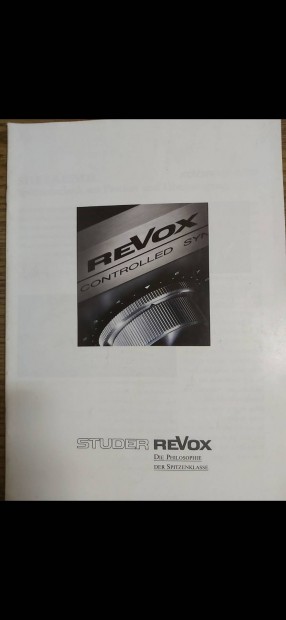 Revox prospektus elad 