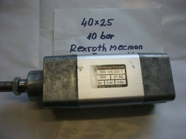Rexroth-Mecman 10 baros pneumatikus henger 40X25 hasznlt Gyr