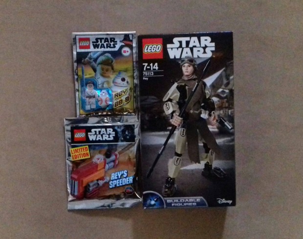 Rey: Star Wars LEGO 75113 + Rey siklja + Rey & BB-8 minifigura Fox.r