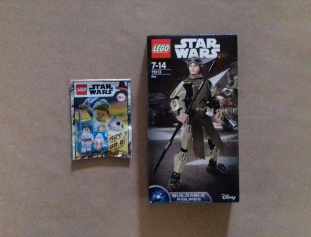 Rey: bontatlan Star Wars LEGO 75113 Rey + Rey & BB-8 minifigura Fox.r