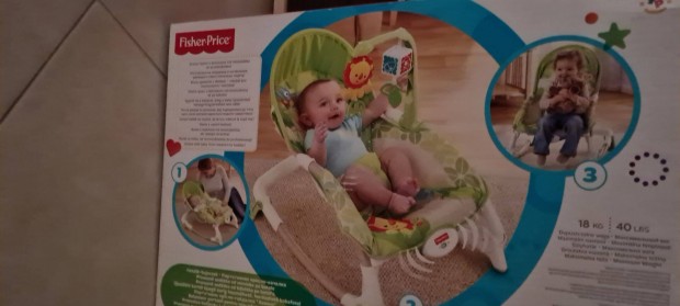 Rezg s zenl Fisher Price pihenszk llatos mintval