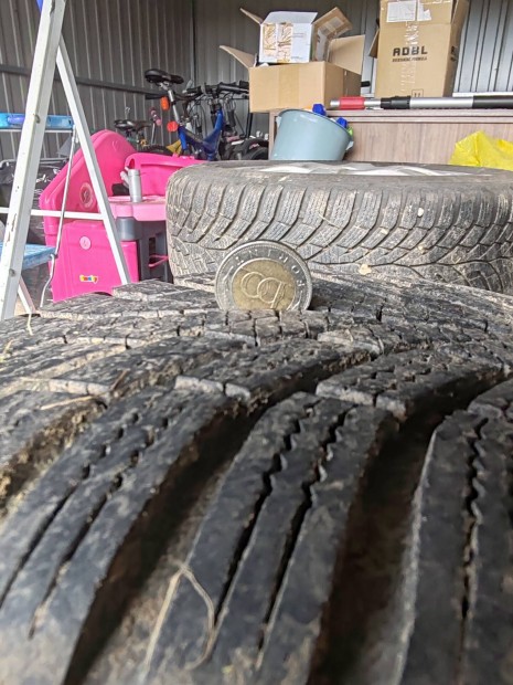 Rial 16" Alufelni 5x112, 1 szezont futott téli Continental gumikkal