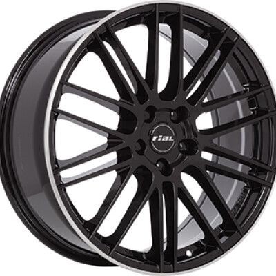 Rial  KIBO X F�nyes fekete Pol�rozott LIP 9X20 5X112 ET43 CB66,6 |