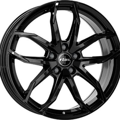 Rial LUCCA Fényes fekete 8X18 5X108 ET45 CB70,1 | alufelni |