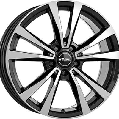 Rial  M12 Fnyes fekete Polrozott 8X18 5X112 ET43 CB66,6 | alufelni |