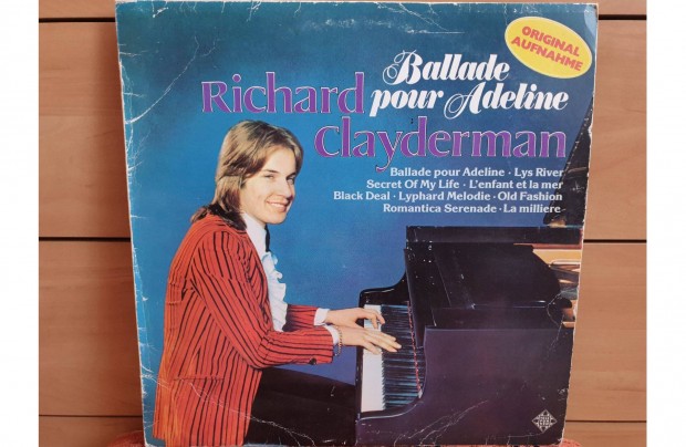 Richard Clayderman -Ballade poor Adeline hanglemez bakelit lemez Vinyl