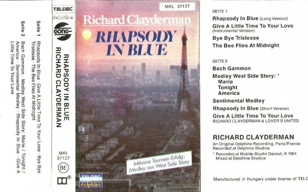 Richard Clayderman - Rhapsody in blue- hangkazettn-alig lejtszott