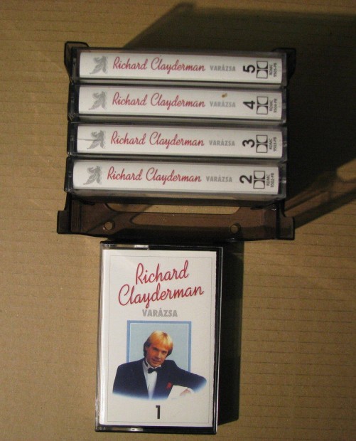 Richard Clayderman varázsa. 5db-os kazetta szett