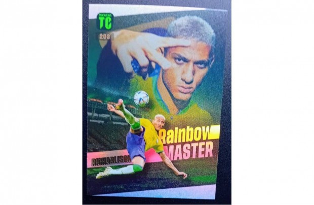 Richarlison Brazlia Rainbow Master focis krtya Panini Top Class 2023