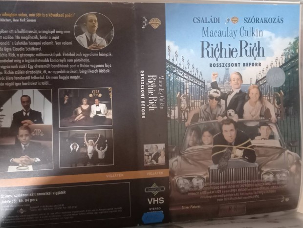 Richie Rich - vgjtk vhs - Macaulay Culkin