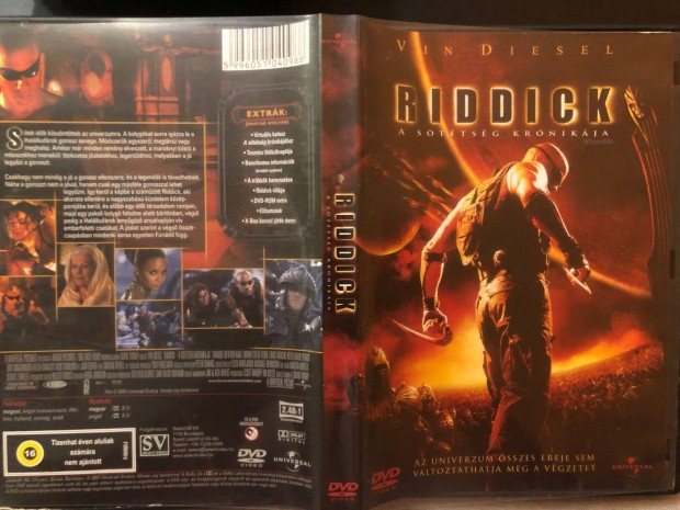 Riddick A sttsg krnikja (karcmentes, Vin Diesel) DVD