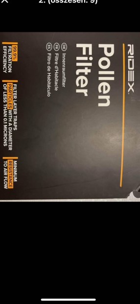 Ridex m�rk�j� akt�v szenes pollen sz�r� Mercedes Benz B 180