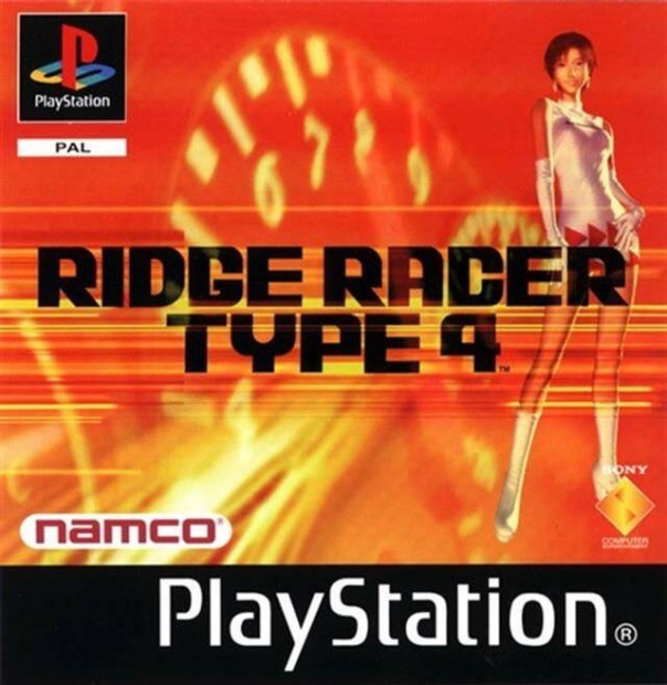 Ridge Racer Type 4, Mint eredeti Playstation 1 jtk