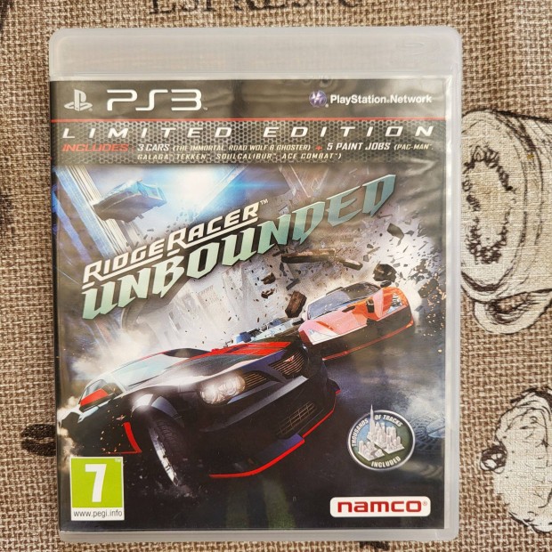 Ridge Racer Unbounded Limited ps3 jtk,elad,csere is