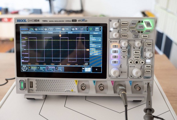 Rigol Dho804 oszcilloszkop, oscilloscope uj, minden kellkkel