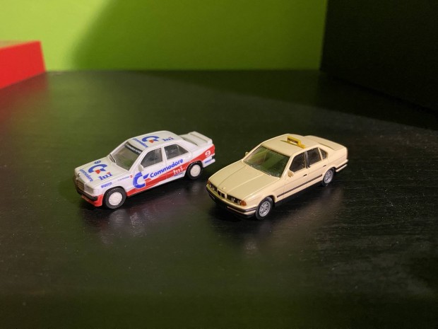 Ritka H0 BMW e34 taxi / MB. E190 DTM modell