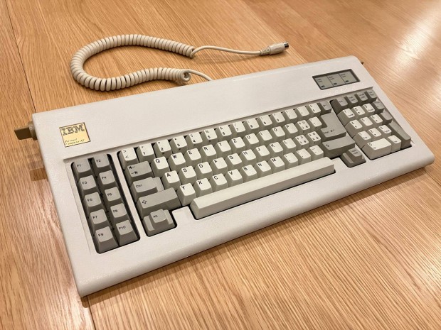 Ritka IBM Model F AT XT DIN keyboard retr PC mechanikus billentyzet