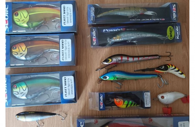 Ritka Sebile wobblerek eladak Flatt shad, Crankster, Koolie Minnow