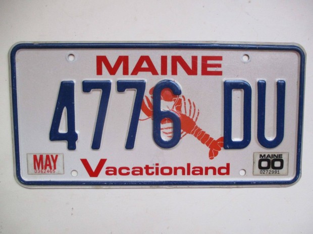 Ritka USA rendszm Maine llambl elad!
