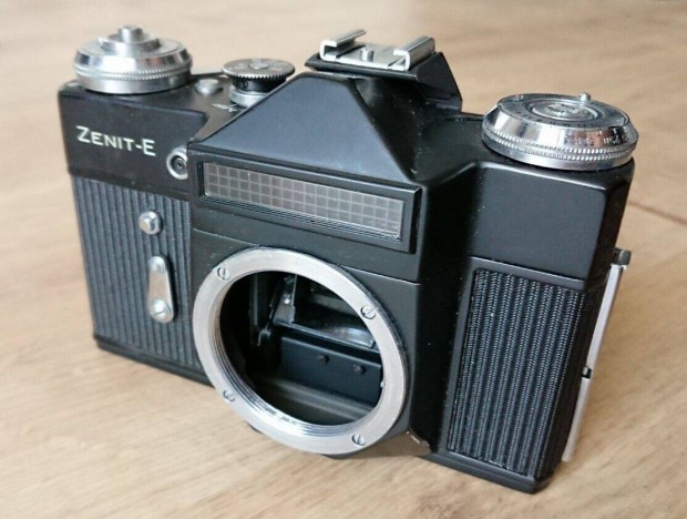 Ritka fekete Zenit E fényképezőgép váz fényképező ház kamera test M42