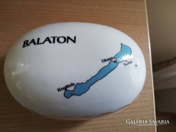 Ritka mini Balaton porceln gyrtart