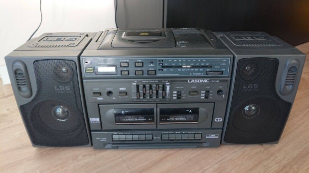 Ritka nagy dg Lasonic CDP-999 boombox sztere rdi kazetts CD magn