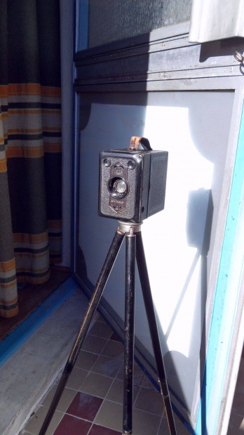 Ritka rgi, retr 1 antik kamera lencse Agfa Synchro Box 120 tekercses