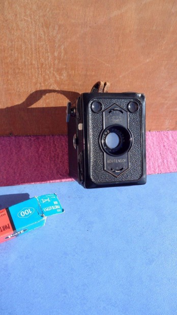 Ritka rgi, retr antik kamera lencse Agfa Synchro Box 120 tekercses