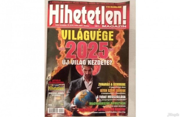 Ritkaság! Hihetetlen Magazin 2024. októberi szám - Világvége.?