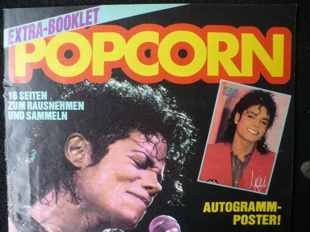 Ritkasg: Michael Jackson (Popcorn Extra, nmet 16 oldalas magazin)